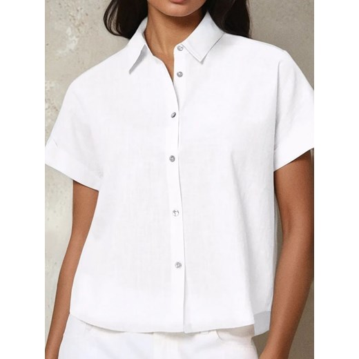 Sinsay - Koszula z krótkim rękawem - biały ze sklepu Sinsay w kategorii Koszule damskie - zdjęcie 184934501