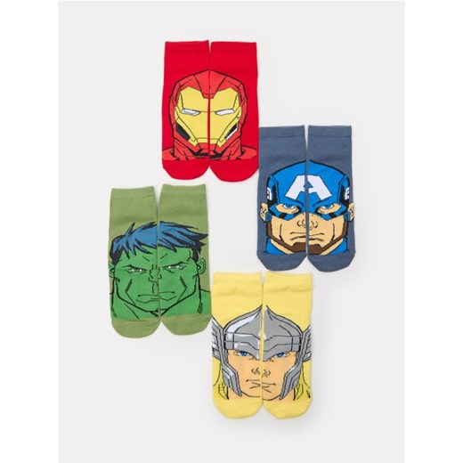 Sinsay - Skarpetki 4 pack Marvel - wielobarwny ze sklepu Sinsay w kategorii Skarpetki dziecięce - zdjęcie 184934510