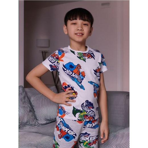 Sinsay - Koszulka Hot Wheels - biały ze sklepu Sinsay w kategorii T-shirty chłopięce - zdjęcie 184934561