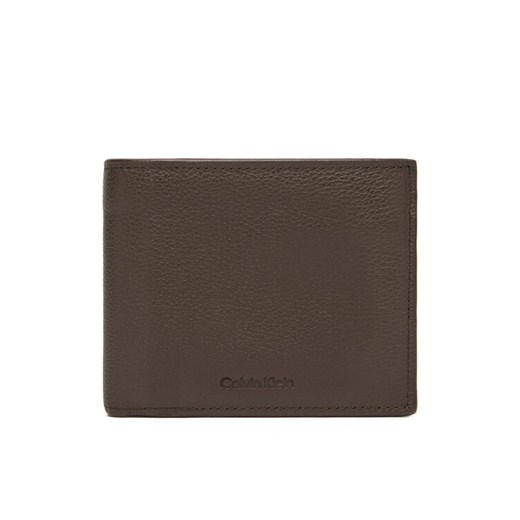 Calvin Klein Duży Portfel Męski Micropebble Billfold W Coin LV04D1033G Brązowy Calvin Klein 00 MODIVO
