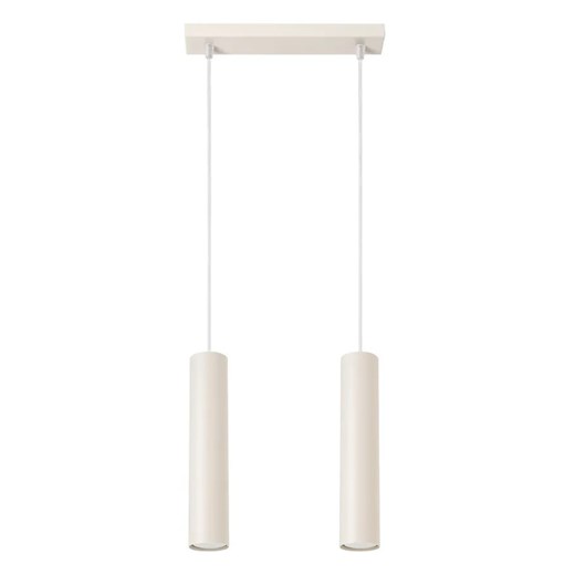 Beżowa wisząca nowoczesna lampa dwupunktowa N1-M11 ze sklepu Edinos.pl w kategorii Lampy wiszące - zdjęcie 184937731