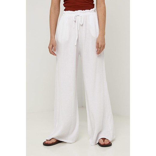 Rodier Lin Lniane spodnie w kolorze białym Rodier Lin L/XL promocja Limango Polska