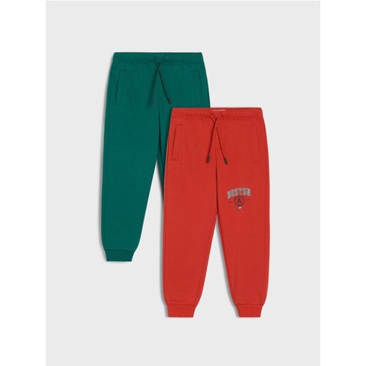 Sinsay - Spodnie jogger z nadrukiem 2 pack - czerwony - id: 005FT-92X - marki Sinsay - 184940701 Sinsay - Spodnie jogger z nadrukiem 2 pack - czerwony ze sklepu Sinsay w kategorii Spodnie chłopięce - zdjęcie 184940701