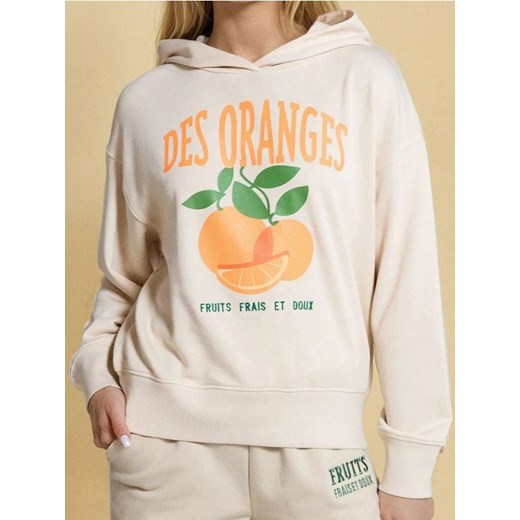 Sinsay - Bluza hoodie - kremowy ze sklepu Sinsay w kategorii Bluzy damskie - zdjęcie 184940810
