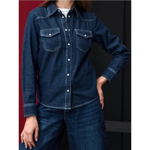 Sinsay - Koszula jeansowa - niebieski ze sklepu Sinsay w kategorii Koszule damskie - zdjęcie 184940962