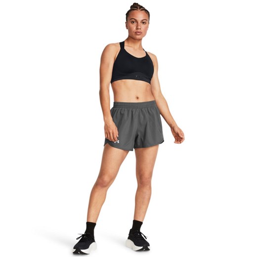 Damskie spodenki do biegania Under Armour UA Fly By 3\'\' Shorts - szare ze sklepu Sportstylestory.com w kategorii Szorty - zdjęcie 184941250