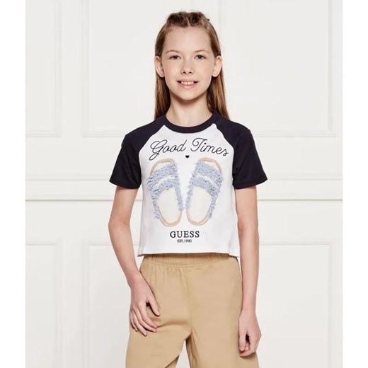 Guess T-shirt | Cropped Fit Guess 164 wyprzedaż Gomez Fashion Store