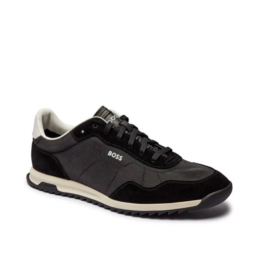 BOSS BLACK Sneakersy Zayn_Lowp_sdtx | z dodatkiem skóry ze sklepu Gomez Fashion Store w kategorii Buty sportowe męskie - zdjęcie 184941560