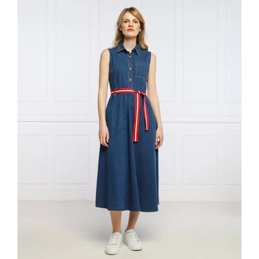Liu Jo Sukienka z paskiem DRESS | denim ze sklepu Gomez Fashion Store w kategorii Sukienki - zdjęcie 184942023
