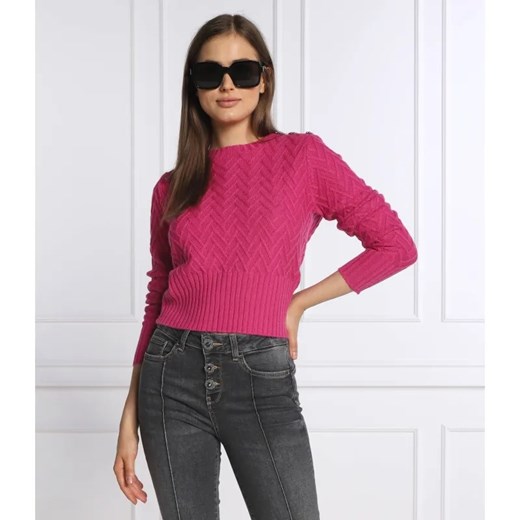 Liu Jo Sweter CHIUSA | Regular Fit | z dodatkiem wełny ze sklepu Gomez Fashion Store w kategorii Swetry damskie - zdjęcie 184942274