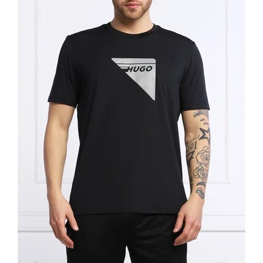 HUGO T-shirt Dagile_X | Slim Fit ze sklepu Gomez Fashion Store w kategorii T-shirty męskie - zdjęcie 184942614