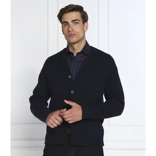BOSS ORANGE Wełniany kardigan Kouzzle | Regular Fit ze sklepu Gomez Fashion Store w kategorii Swetry męskie - zdjęcie 184942721