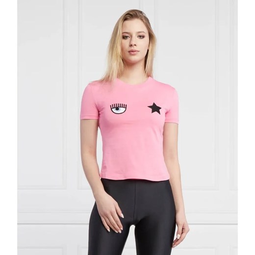 Chiara Ferragni T-shirt | Slim Fit ze sklepu Gomez Fashion Store w kategorii Bluzki damskie - zdjęcie 184942901