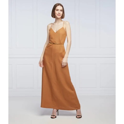 Patrizia Pepe Lniana sukienka ze sklepu Gomez Fashion Store w kategorii Sukienki - zdjęcie 184943001