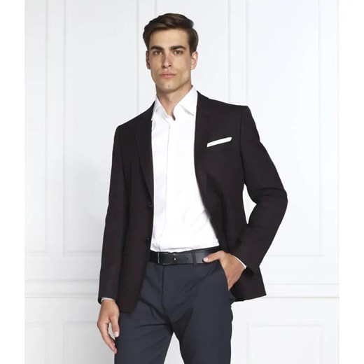 BOSS BLACK Wełniana marynarka H-Hutson-224 | Slim Fit ze sklepu Gomez Fashion Store w kategorii Marynarki męskie - zdjęcie 184943660