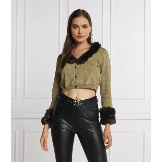 Pinko Kardigan BLUE LAGOON | Cropped Fit ze sklepu Gomez Fashion Store w kategorii Swetry damskie - zdjęcie 184943924