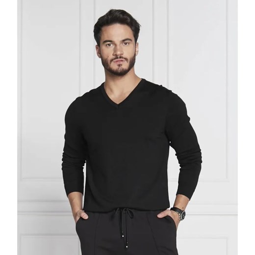HUGO Wełniany sweter San Vredo-M | Slim Fit ze sklepu Gomez Fashion Store w kategorii Swetry męskie - zdjęcie 184944122