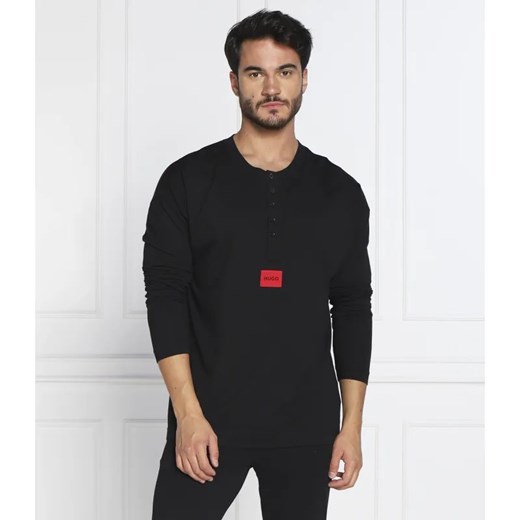 Hugo Bodywear Longsleeve Hero Henley | Regular Fit ze sklepu Gomez Fashion Store w kategorii T-shirty męskie - zdjęcie 184944134
