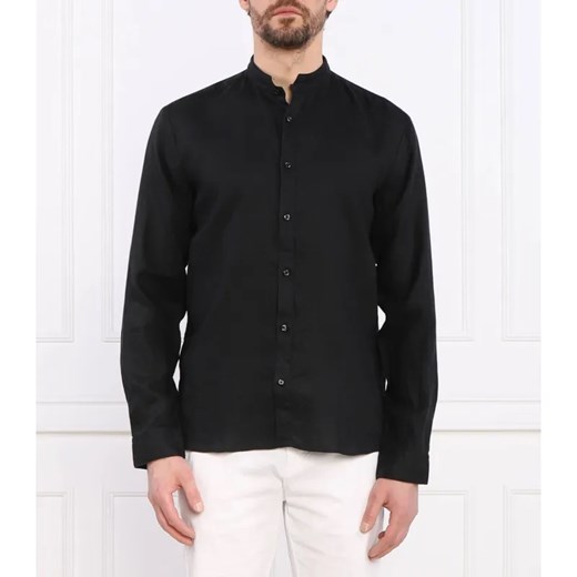 HUGO Lniana koszula Elvory | Slim Fit XS Gomez Fashion Store promocyjna cena