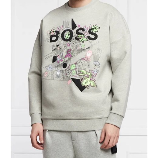 BOSS GREEN Bluza Salbo Lotus | Regular Fit ze sklepu Gomez Fashion Store w kategorii Bluzy męskie - zdjęcie 184944672