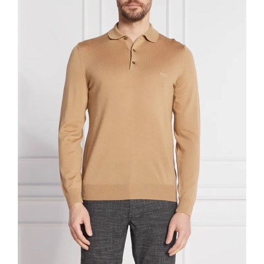 BOSS BLACK Wełniane polo | Regular Fit ze sklepu Gomez Fashion Store w kategorii T-shirty męskie - zdjęcie 184944752