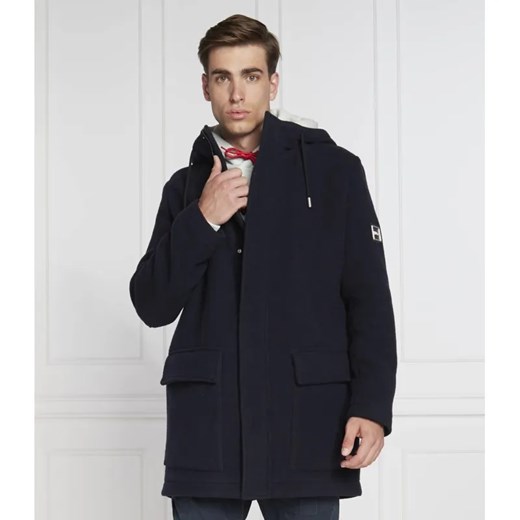 HUGO Wełniana parka Munk2242 | Regular Fit ze sklepu Gomez Fashion Store w kategorii Parki męskie - zdjęcie 184944772
