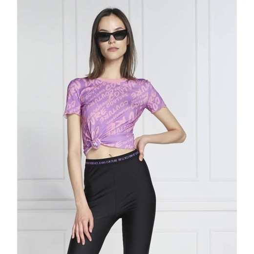 Versace Jeans Couture T-shirt | Regular Fit ze sklepu Gomez Fashion Store w kategorii Bluzki damskie - zdjęcie 184944792