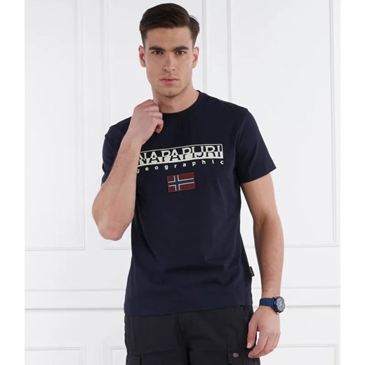 Napapijri T-shirt s-ayas | Regular Fit ze sklepu Gomez Fashion Store w kategorii T-shirty męskie - zdjęcie 184944984