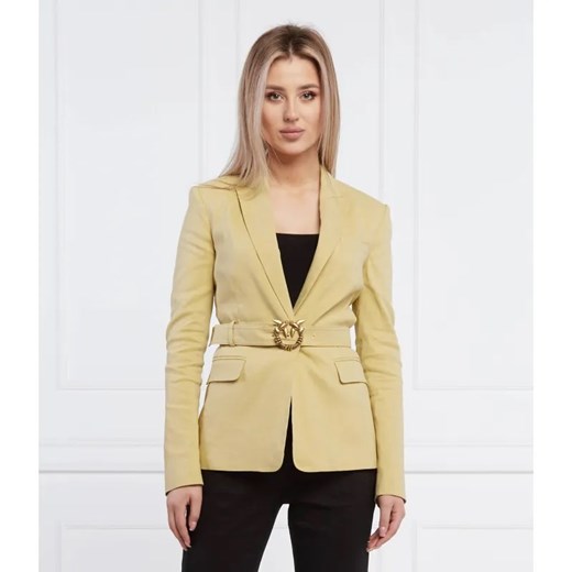 Pinko Lniana marynarka EMPOLI | Slim Fit ze sklepu Gomez Fashion Store w kategorii Marynarki damskie - zdjęcie 184945300
