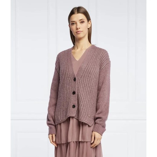 Joop! Wełniany kardigan | Regular Fit ze sklepu Gomez Fashion Store w kategorii Swetry damskie - zdjęcie 184945323