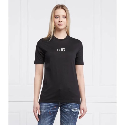Dsquared2 T-shirt Renny | Regular Fit ze sklepu Gomez Fashion Store w kategorii Bluzki damskie - zdjęcie 184945384