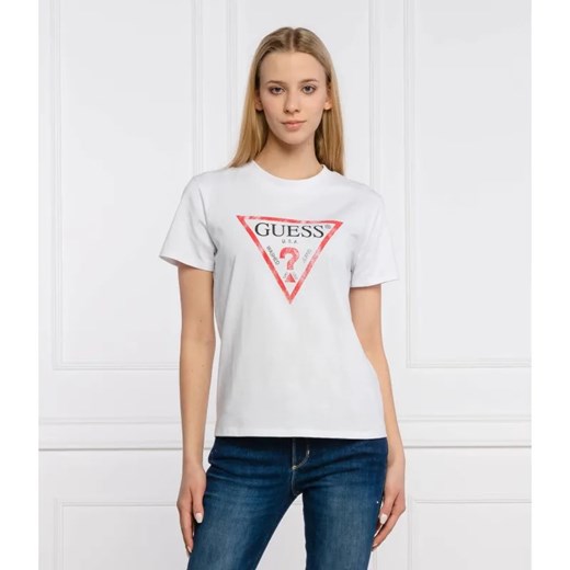 GUESS T-shirt | Regular Fit ze sklepu Gomez Fashion Store w kategorii Bluzki damskie - zdjęcie 184945620