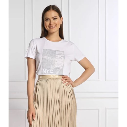 DKNY T-shirt | Regular Fit ze sklepu Gomez Fashion Store w kategorii Bluzki damskie - zdjęcie 184945892