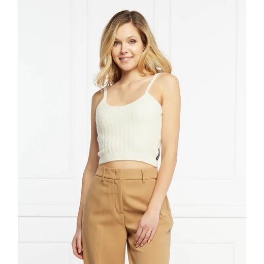 Silvian Heach Wełniany top DALENES | Cropped Fit ze sklepu Gomez Fashion Store w kategorii Bluzki damskie - zdjęcie 184946074