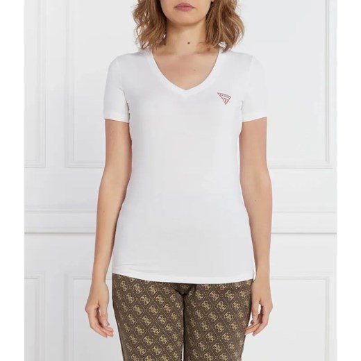 GUESS T-shirt VN MINI TRIANGLE | Slim Fit ze sklepu Gomez Fashion Store w kategorii Bluzki damskie - zdjęcie 184946182