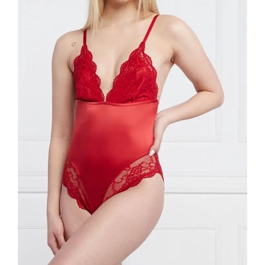 Guess Underwear  Satynowe body ANOUK | Slim Fit ze sklepu Gomez Fashion Store w kategorii Body damskie - zdjęcie 184946910