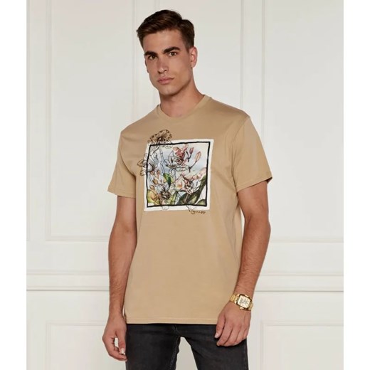 GUESS T-shirt FLOWER BOX | Regular Fit ze sklepu Gomez Fashion Store w kategorii T-shirty męskie - zdjęcie 184947324