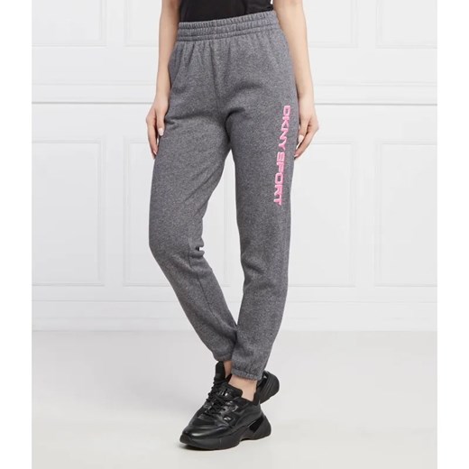 DKNY Sport Spodnie dresowe LAYERED | Regular Fit ze sklepu Gomez Fashion Store w kategorii Spodnie damskie - zdjęcie 184947384