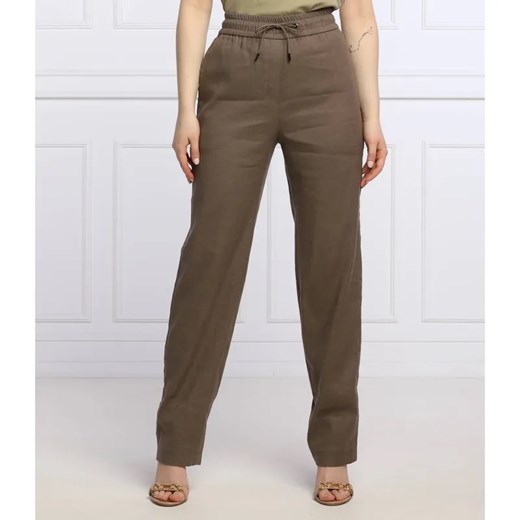 Marc Cain Lniane spodnie | Loose fit ze sklepu Gomez Fashion Store w kategorii Spodnie damskie - zdjęcie 184947390