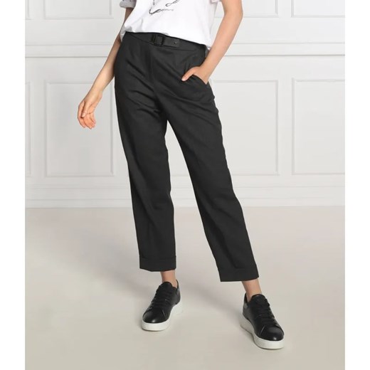 Peserico Wełniane spodnie | carrot fit ze sklepu Gomez Fashion Store w kategorii Spodnie damskie - zdjęcie 184947514