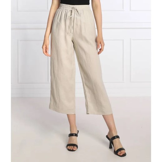DKNY Lniane spodnie | flare fit ze sklepu Gomez Fashion Store w kategorii Spodnie damskie - zdjęcie 184947554