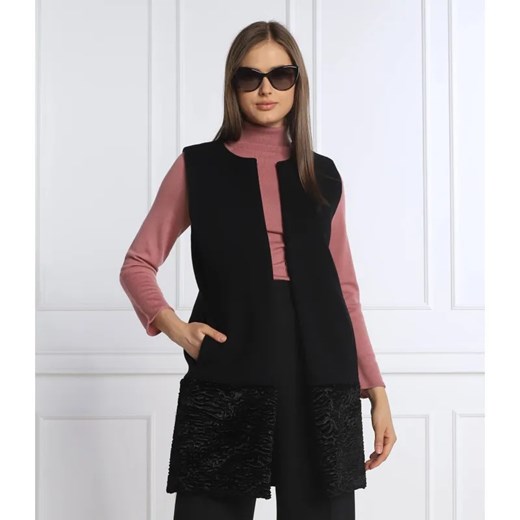 Marella Wełniana Kamizelka NAVETTA | Regular Fit | z dodatkiem wełny ze sklepu Gomez Fashion Store w kategorii Kamizelki damskie - zdjęcie 184947613