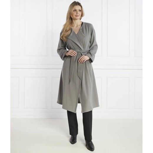 Emporio Armani Wełniany płaszcz | z dodatkiem kaszmiru ze sklepu Gomez Fashion Store w kategorii Płaszcze damskie - zdjęcie 184947883