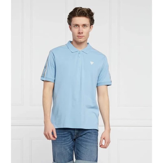 GUESS ACTIVE Polo EDMUND | Regular Fit | pique ze sklepu Gomez Fashion Store w kategorii T-shirty męskie - zdjęcie 184948132