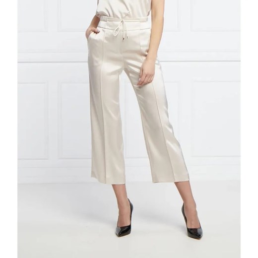 Marc Cain Satynowe spodnie | Loose fit | regular waist ze sklepu Gomez Fashion Store w kategorii Spodnie damskie - zdjęcie 184948211