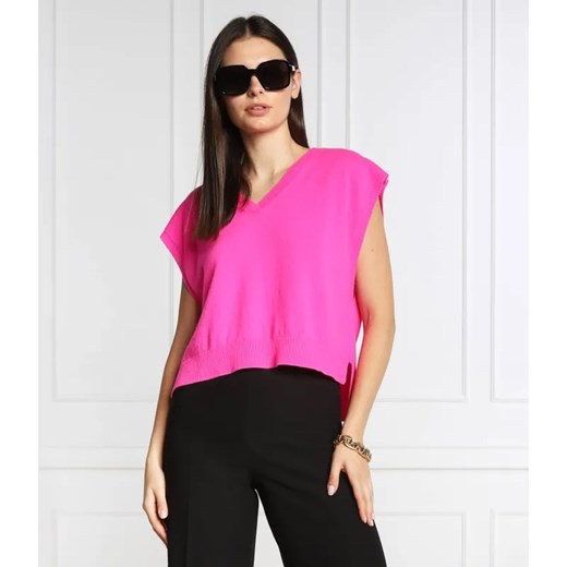 MAX&Co. Wełniana kamizelka | Regular Fit | z dodatkiem kaszmiru ze sklepu Gomez Fashion Store w kategorii Kamizelki damskie - zdjęcie 184948221
