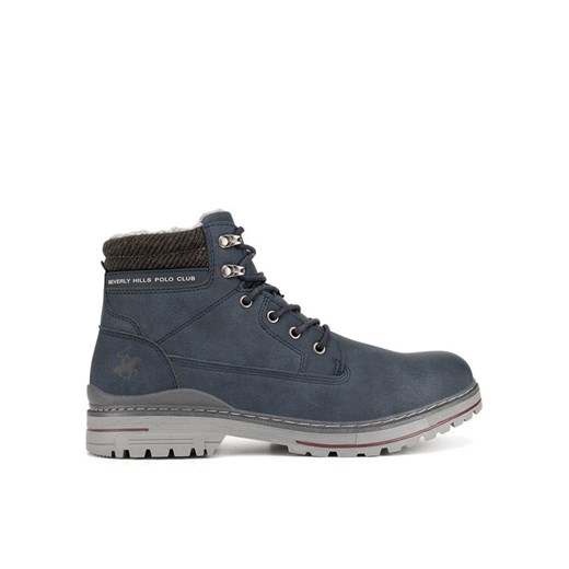 Trzewiki Beverly Hills Polo Club 22MW2009 Granatowy ze sklepu eobuwie.pl w kategorii Buty zimowe męskie - zdjęcie 184948673