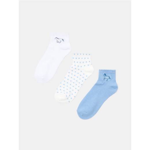 Sinsay - Skarpetki 3 pack - wielobarwny - id: 688FF-MLC - marki Sinsay - 184949651 Sinsay - Skarpetki 3 pack - wielobarwny ze sklepu Sinsay w kategorii Skarpetki dziecięce - zdjęcie 184949651