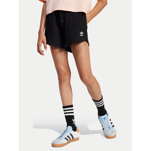 adidas Szorty sportowe JC8433 Czarny Loose Fit ze sklepu MODIVO w kategorii Spodenki dziewczęce - zdjęcie 184949874