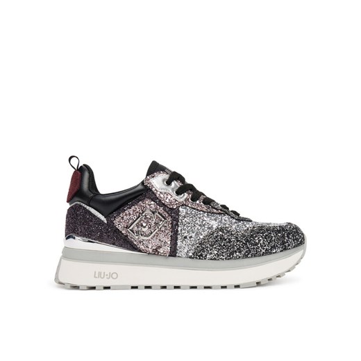 Liu Jo Sneakersy Maxi Wonder Glitter 01 BF5009 TX007 Srebrny ze sklepu MODIVO w kategorii Buty sportowe damskie - zdjęcie 184950140